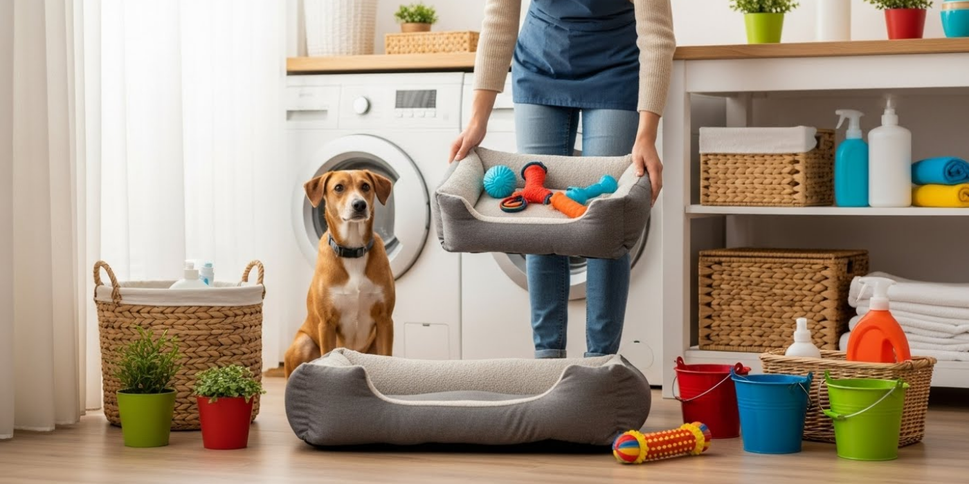 How to Clean Your Dog’s Bed and Toys Properly
